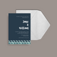 DIGITAL DOWNLOAD - Beach Wedding Ocean Waves Wedding Invitation Suite - Editable Canva Bundle