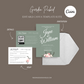 DIGITAL DOWNLOAD - Garden Picked Floral Wedding Invitation Suite - Editable Canva Bundle