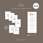 DIGITAL DOWNLOAD - Simple Classic Wedding Invitation Suite - Editable Canva Bundle