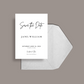 DIGITAL DOWNLOAD - Simple Classic Wedding Invitation Suite - Editable Canva Bundle