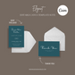 DIGITAL DOWNLOAD - Elegant Wedding Invitation Suite - Editable Canva Bundle