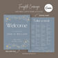 DIGITAL DOWNLOAD - Fairytale Wedding Carriage Invitation Suite - Editable Canva Bundle