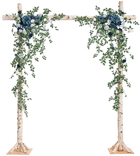 Ling's Moment 2pcs Artificial Floral Swags Centerpieces, Wedding Flower  Greenery Arrangements for Sweetheart/Head Table Decor Wedding Car Wall  Window