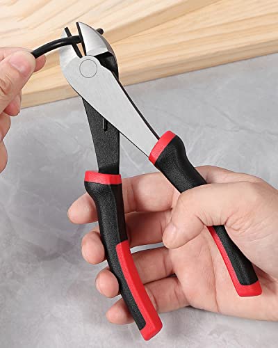 IGAN 7-inch Wire Cutters, Spring-loaded Side Cutters Dikes, Ultra Tough and Durable Diagonal Cutting Pliers in CRV Steel, Heavy Duty Cutting Pliers for Electrical, Artificial Flowers and Homes