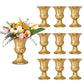 Gold Vases for Wedding Centerpieces, Set of 10 Metal Vase Small Table Centerpiece Flower Stands Wedding Arrangement for Wedding Reception Home Floral Decor Anniversary