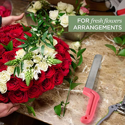 Pack of 6 Wet & Dry Floral Foam Blocks + Floral Foam Knife for Fresh and Artificial Flower Arrangements, Flower Foam Blocks for Plant Decorations & Crafts (Large 7.8"L x 3.4"W x 2.6"H)