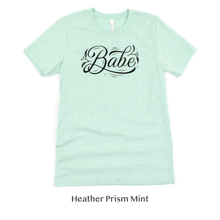 Babe Short-Sleeve Tee - Bach Weekend and Bridal Proposal Box Shirt - Plus Sizes Available! by Oaklynn Lane - mint tshirt
