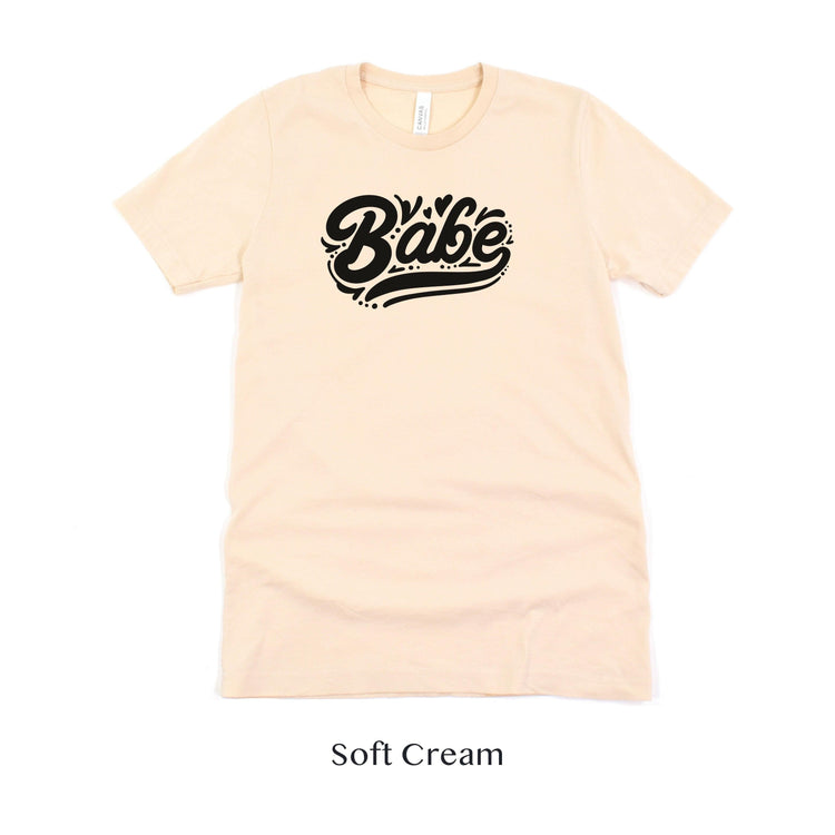 Babe - Wedding Party - Bach Party Short-sleeve Tee by Oaklynn Lane - soft cream tshirt