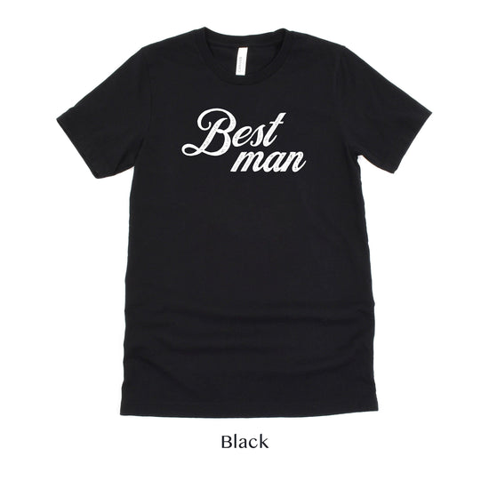 Best Man - Vintage Romance Wedding Party Unisex t-shirt - Bachelor Party Tee