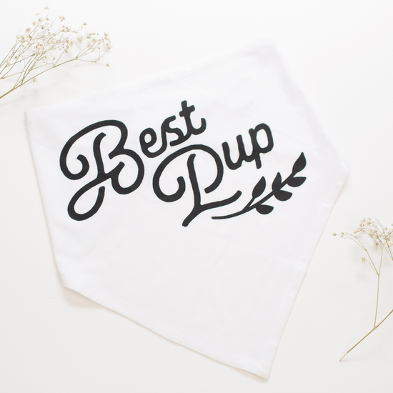 Best Pup Pet Wedding Bandana by Oaklynn Lane - Dog Wedding Bandana