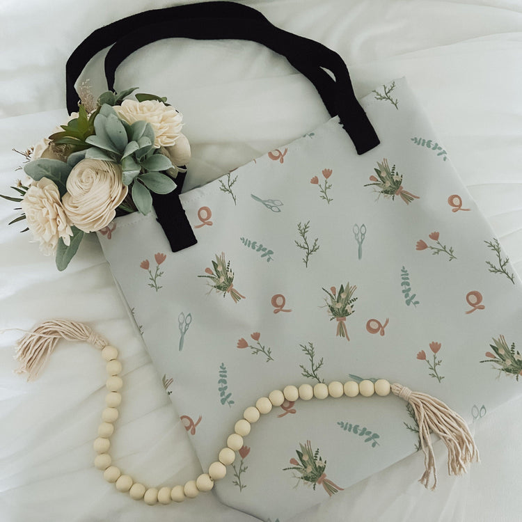 Bloom Beauty Florist Tote bag - Floral Designer Bag - Gift for Flower Shop by Oaklynn Lane