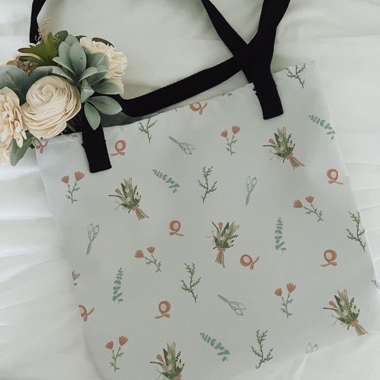 Bloom Beauty Florist Tote bag - Floral Designer Bag - Gift for Flower Shop by Oaklynn Lane