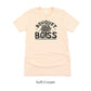 Bouquet Boss Florist Short-sleeve Shirt by Oaklynn Lane - Soft Cream Tee