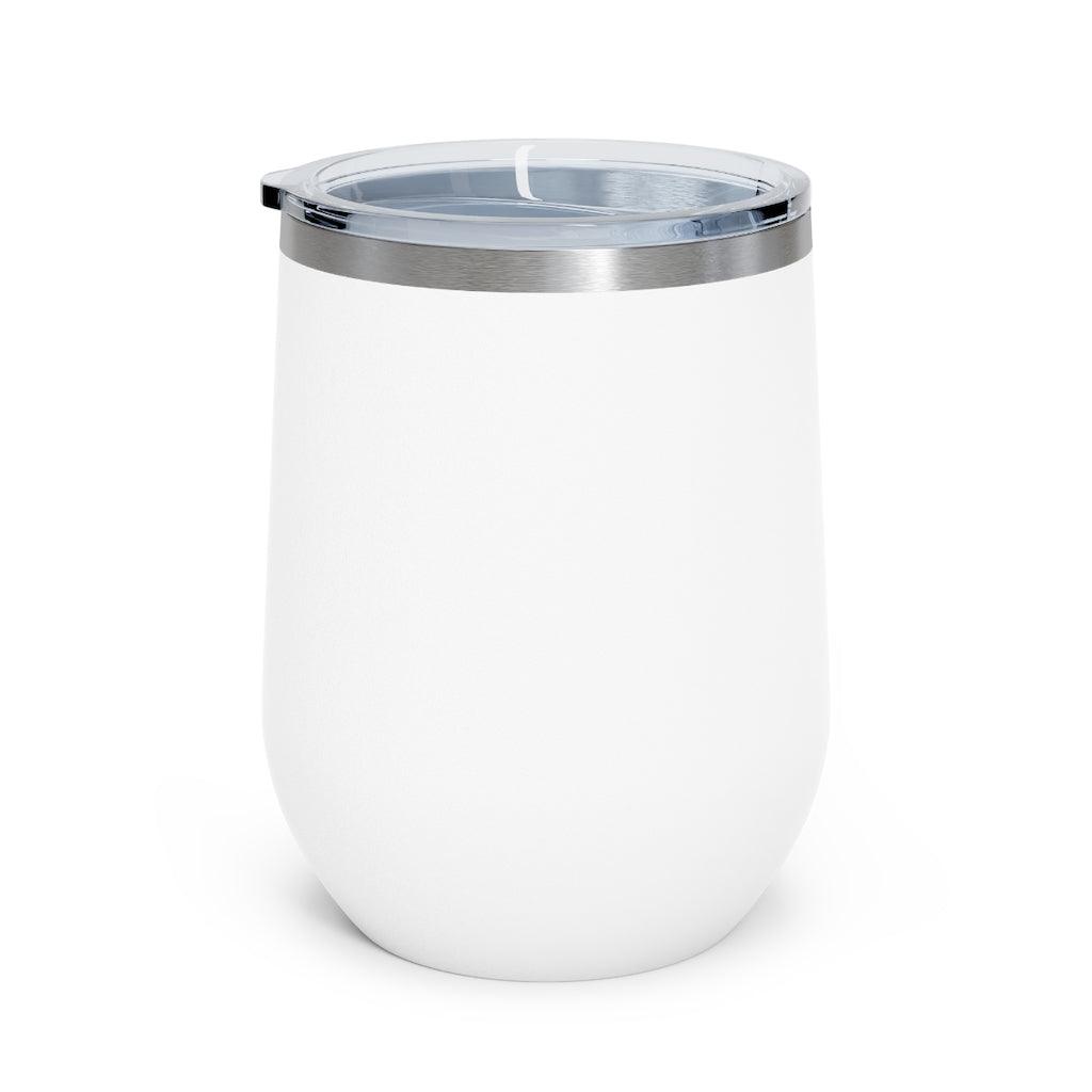 Bride Bachelorette Party 12oz Insulated Wine Tumbler by Oaklynn Lane - Back of Tumbler