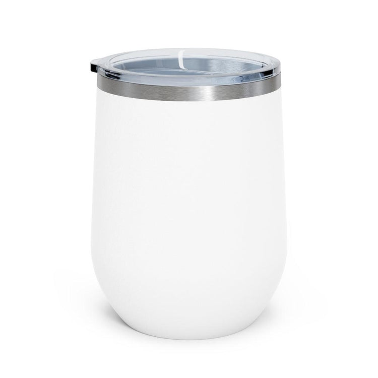Bride Bachelorette Party 12oz Insulated Wine Tumbler by Oaklynn Lane - Back of Tumbler