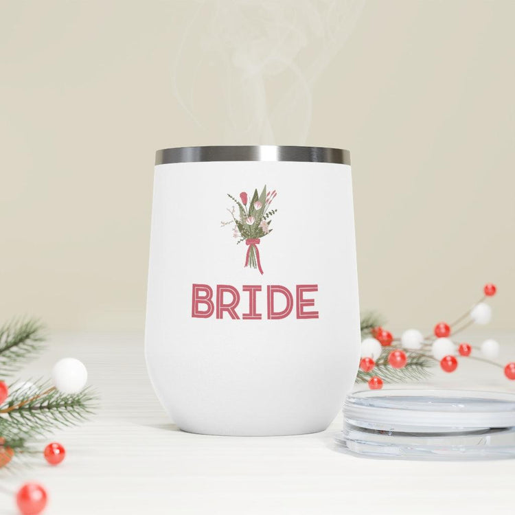 Bride Bachelorette Party 12oz Insulated Wine Tumbler by Oaklynn Lane