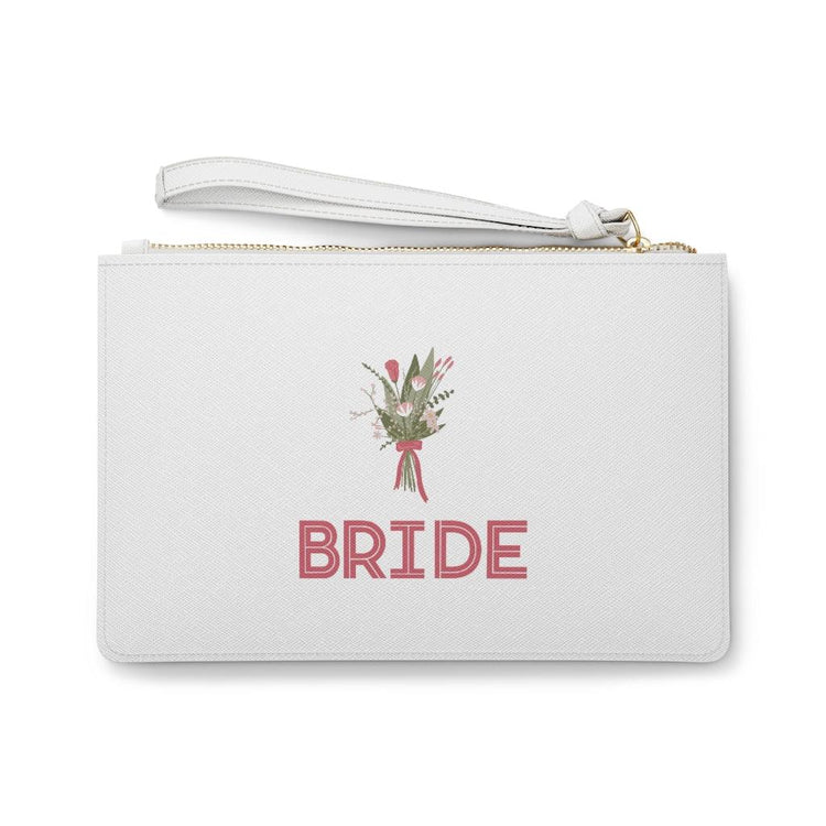 Bride Flowers Clutch Bag by Oaklynn Lane - White