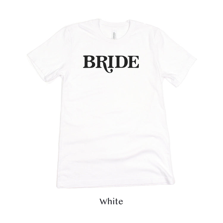 Bride Retro Short-sleeve Tee by Oaklynn Lane - White Shirt