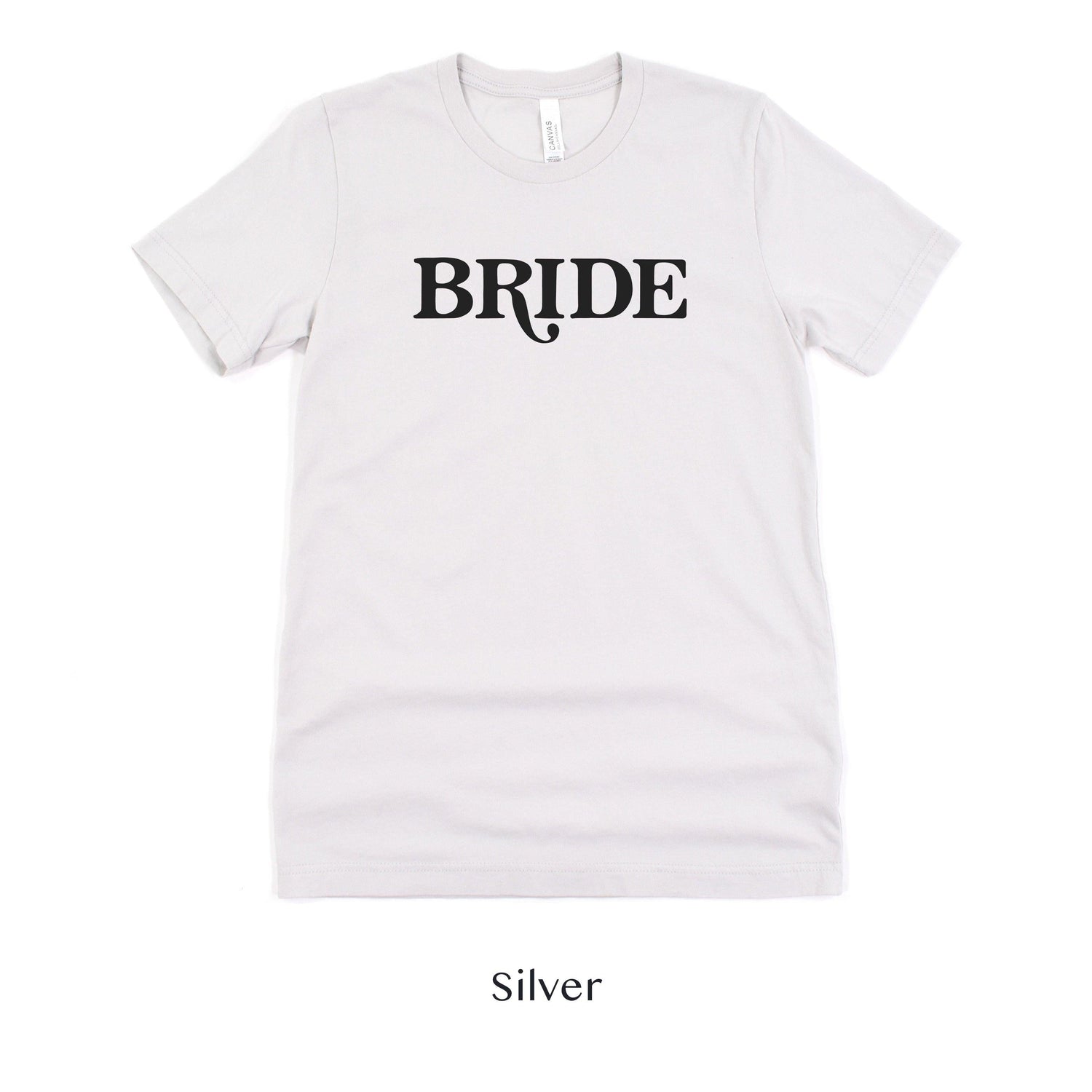 Bride Retro Short-sleeve Tee by Oaklynn Lane - White Shirt
