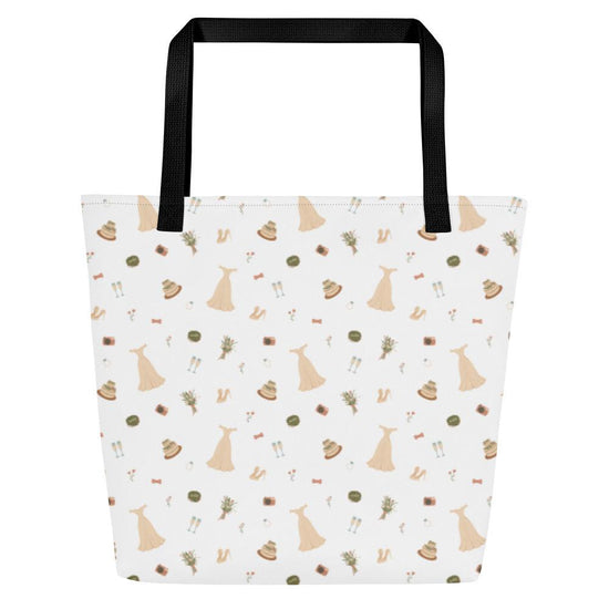 Bride to Be All-Over Print Large Tote Bag by Oaklynn Lane