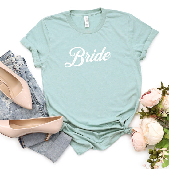 Bride - Vintage Romance Wedding Party Unisex t-shirt - Bride to Be Tee - Bachelorette Party