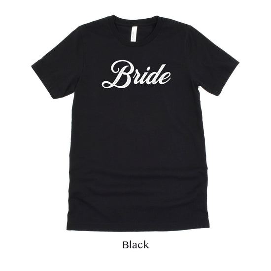 Bride - Vintage Romance Wedding Party Unisex t-shirt - Bride to Be Tee - Bachelorette Party