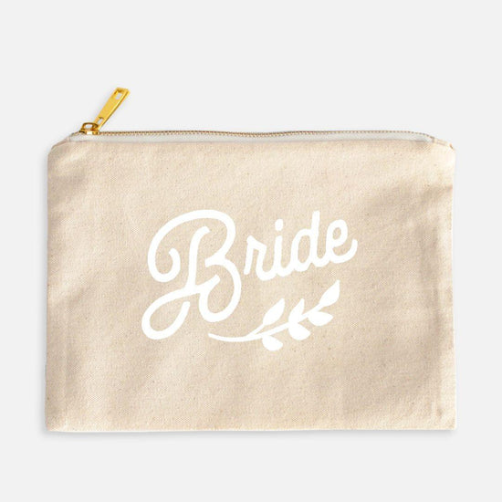 Bride Wedding Cosmetic Bag by Oaklynn Lane