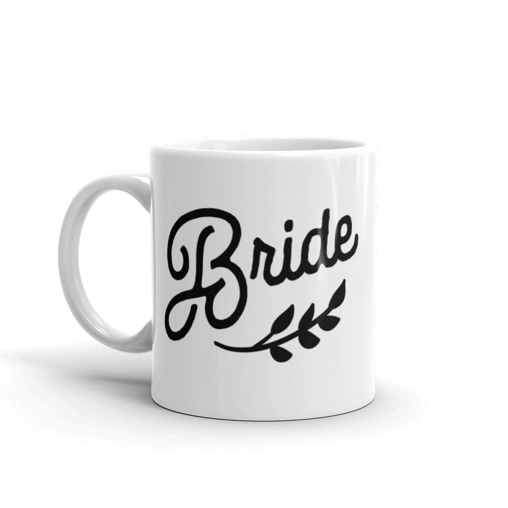 Bride White Glossy Coffee Mug by Oaklynn Lane