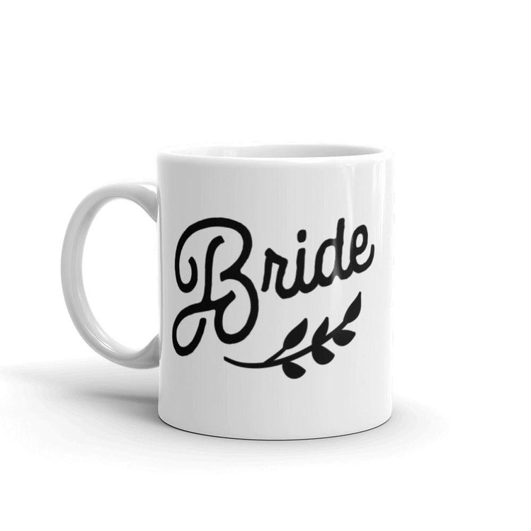 Bride White Glossy Coffee Mug by Oaklynn Lane
