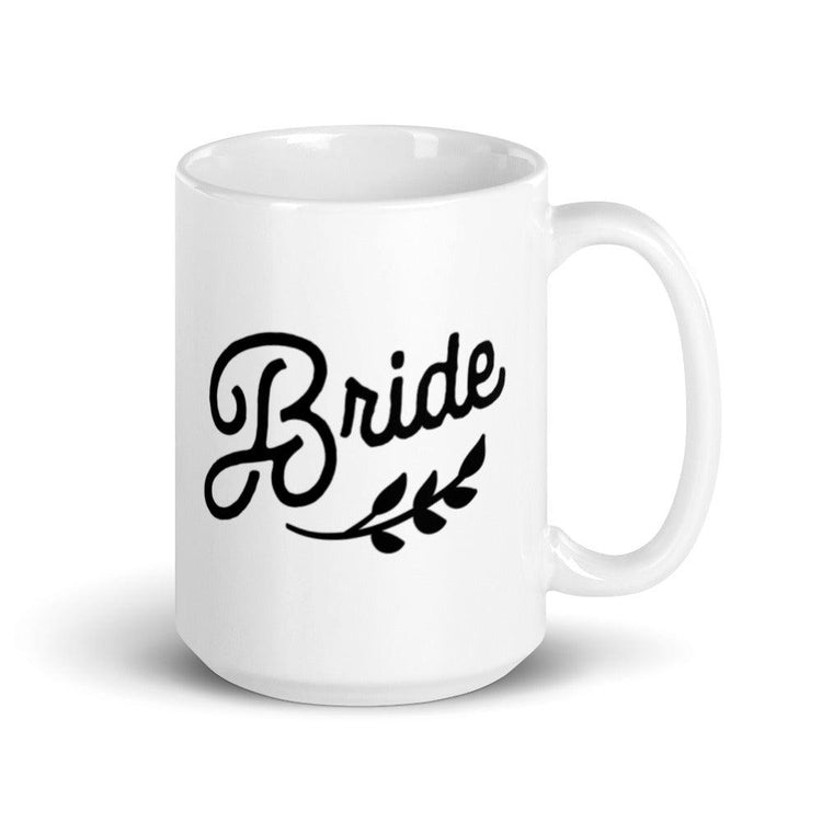 Bride White Glossy Coffee Mug by Oaklynn Lane