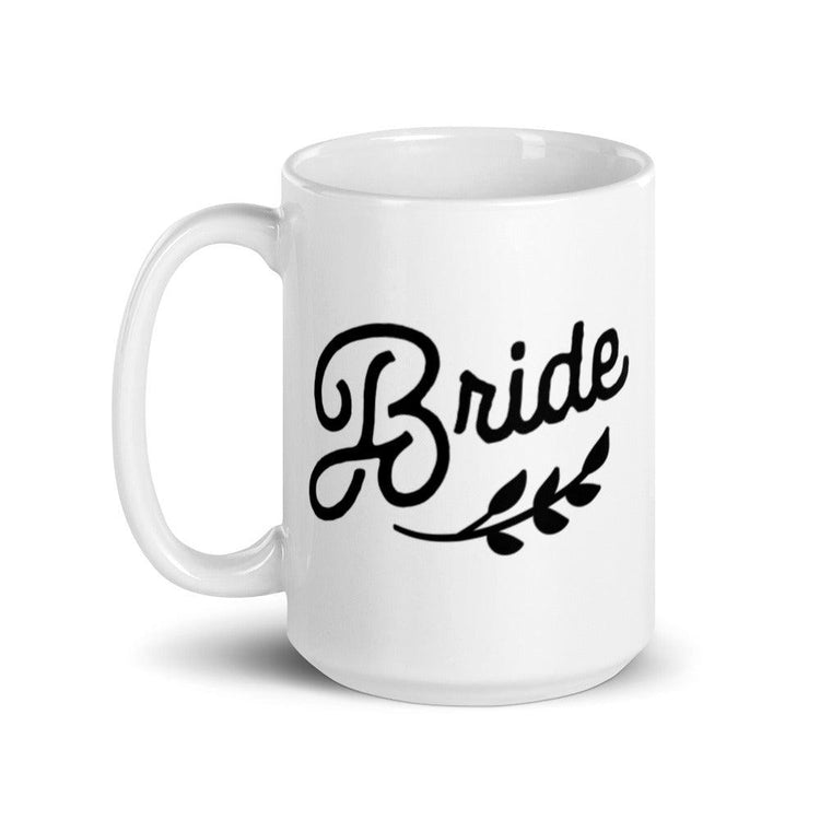 Bride White Glossy Coffee Mug by Oaklynn Lane