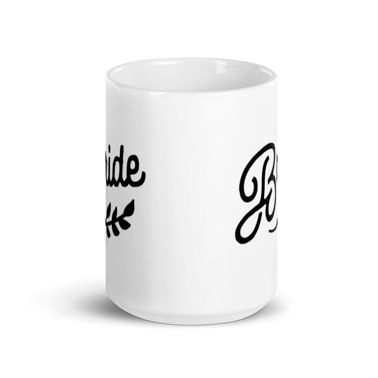 Bride White Glossy Coffee Mug by Oaklynn Lane