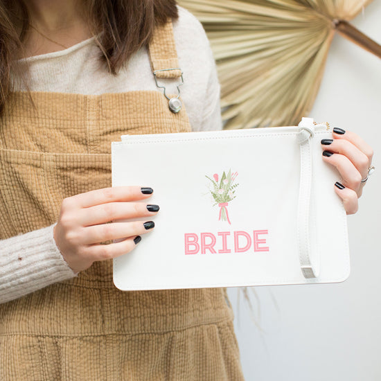 Bride Flowers Clutch Bag