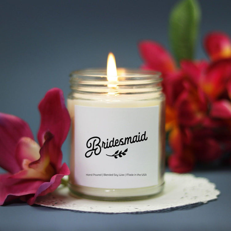 Bridesmaid Proposal Box Candle (Hand Poured 9 oz.) by Oaklynn Lane
