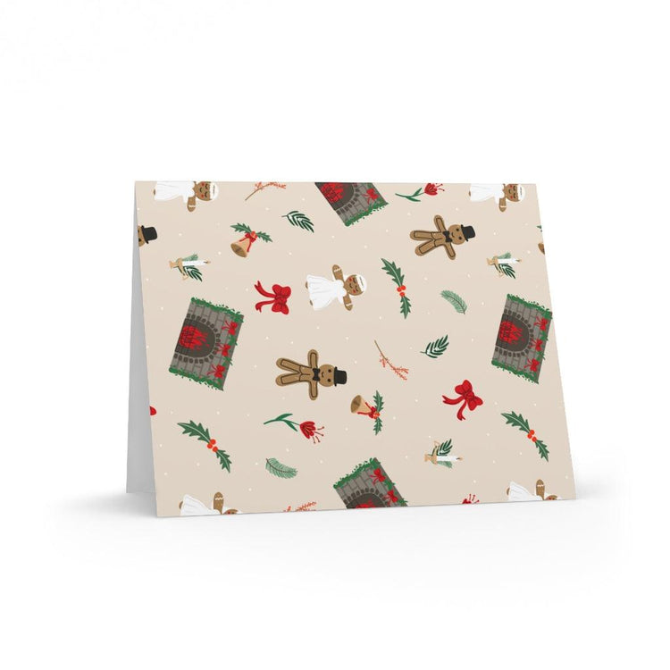 Christmas Gingerbread Bride and Groom Wedding Thank You, Congratulations and Greeting Note cards (8, 16, or 24 pcs) by Oaklynn Lane