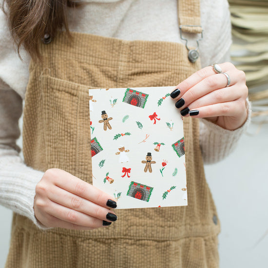 Christmas Gingerbread Bride and Groom Wedding Thank You, Congratulations and Greeting Note cards (8, 16, or 24 pcs)