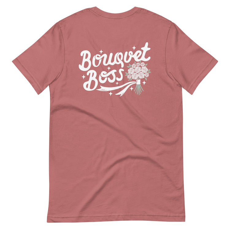 Custom Logo Bouquet Boss - Floral Design Team Shirts by Oaklynn Lane