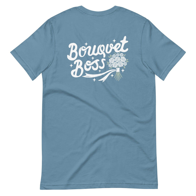 Custom Logo Bouquet Boss - Floral Design Team Shirts by Oaklynn Lane