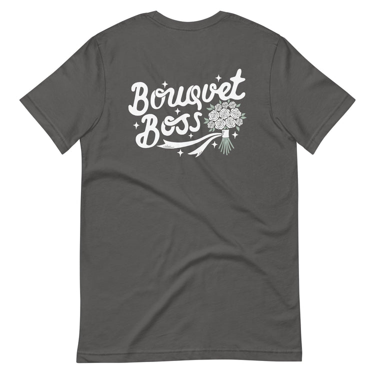 Custom Logo Bouquet Boss - Floral Design Team Shirts by Oaklynn Lane
