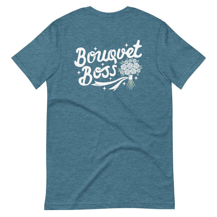 Custom Logo Bouquet Boss - Floral Design Team Shirts by Oaklynn Lane