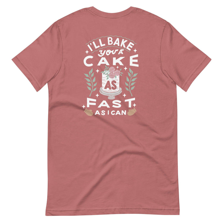 Custom Logo I'll Bake You a Cake Baker Tshirt by Oaklynn Lane