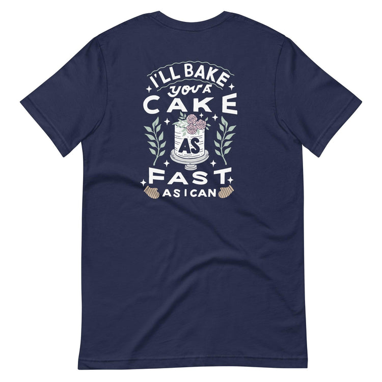 Custom Logo I'll Bake You a Cake Baker Tshirt by Oaklynn Lane