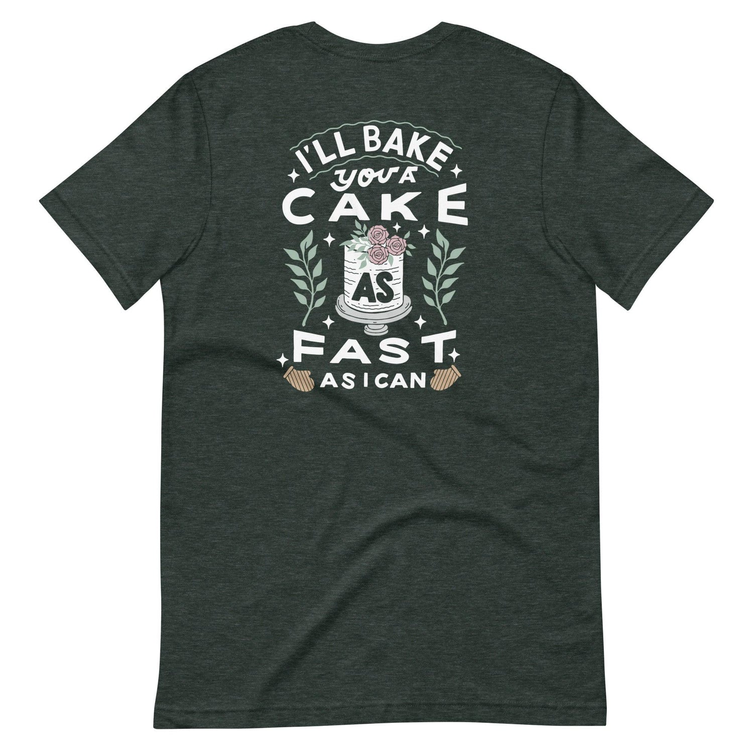 Custom Logo I'll Bake You a Cake Baker Tshirt by Oaklynn Lane