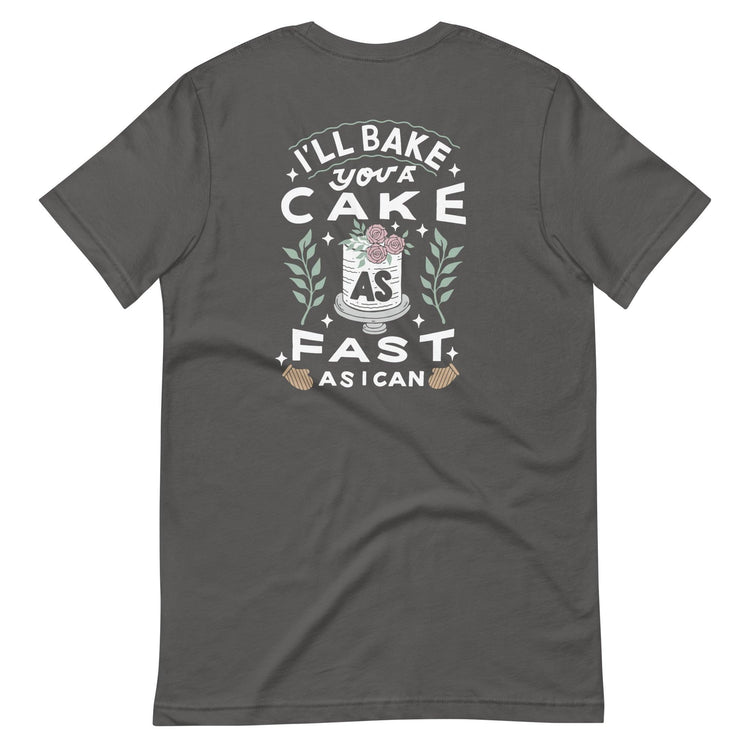 Custom Logo I'll Bake You a Cake Baker Tshirt by Oaklynn Lane