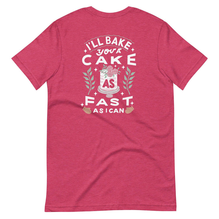 Custom Logo I'll Bake You a Cake Baker Tshirt by Oaklynn Lane
