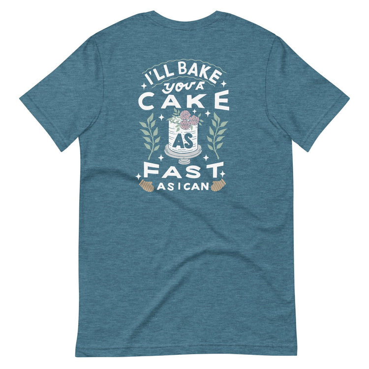 Custom Logo I'll Bake You a Cake Baker Tshirt by Oaklynn Lane