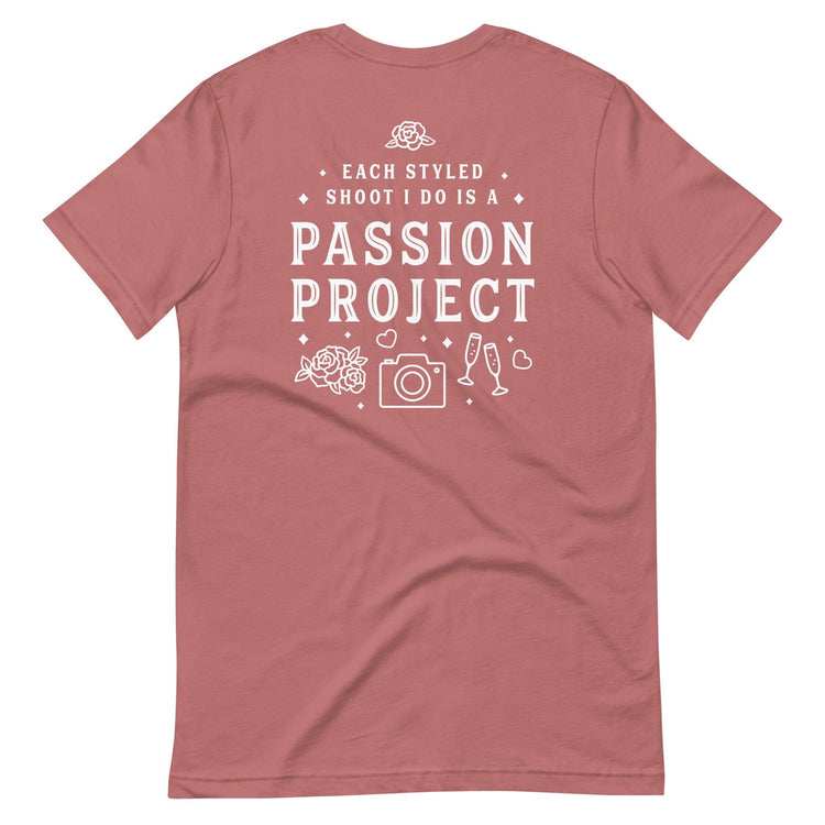 Custom Logo Styled Shoot Shirt for Wedding Vendors and Professionals Unisex t-shirt by Oaklynn Lane