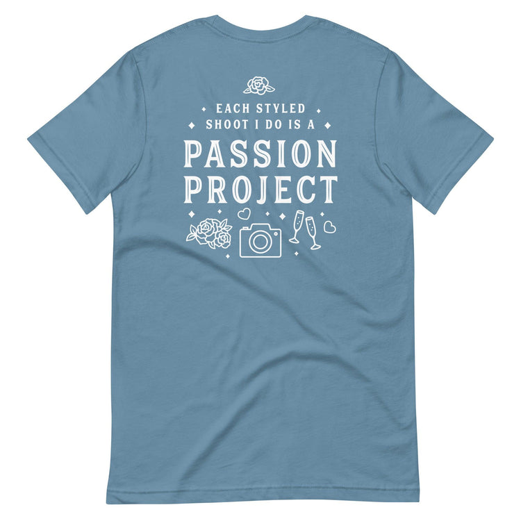 Custom Logo Styled Shoot Shirt for Wedding Vendors and Professionals Unisex t-shirt by Oaklynn Lane