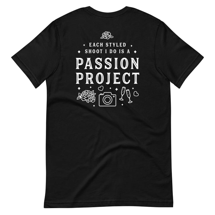 Custom Logo Styled Shoot Shirt for Wedding Vendors and Professionals Unisex t-shirt by Oaklynn Lane