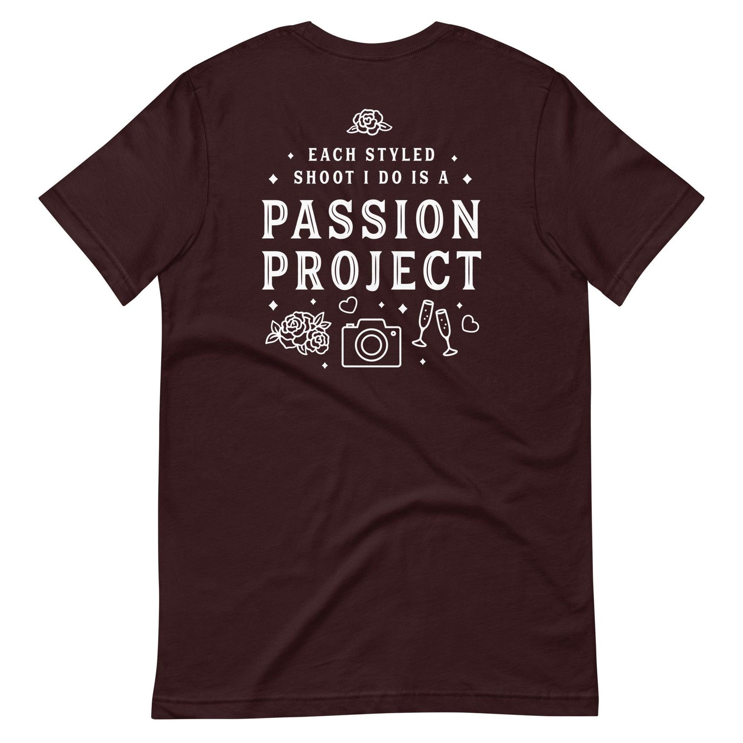 Custom Logo Styled Shoot Shirt for Wedding Vendors and Professionals Unisex t-shirt by Oaklynn Lane